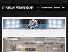 Tablet Screenshot of mtpleasanthockey.com